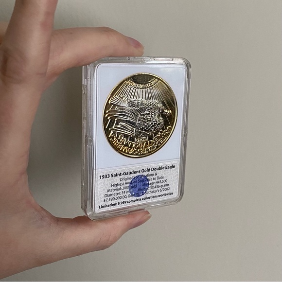 1933 Saint-Gaudens Gold Double Eagle Platinum-Accented Replica Archival Collec - Picture 6 of 16